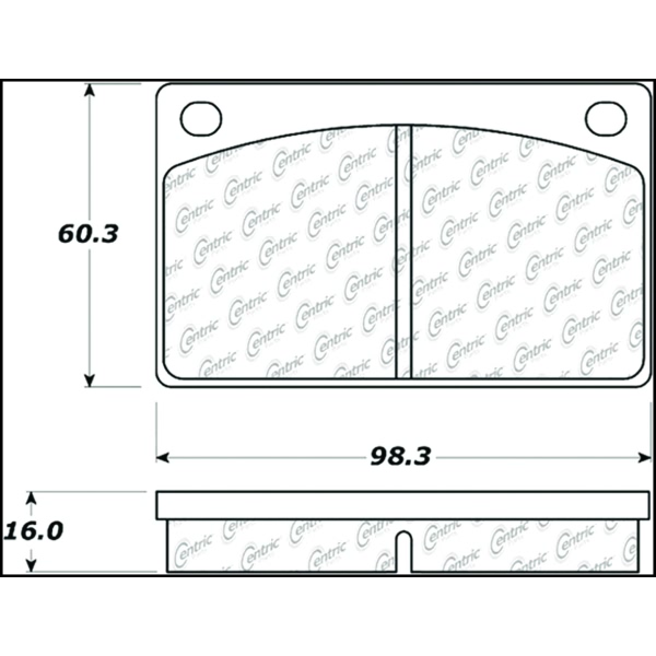 Centric Posi Quiet™ Ceramic Front Disc Brake Pads 105.00430