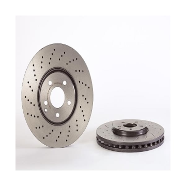brembo UV Coated Series Drilled Vented Front Brake Rotor 09.A828.11