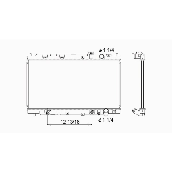 TYC Engine Coolant Radiator 1568