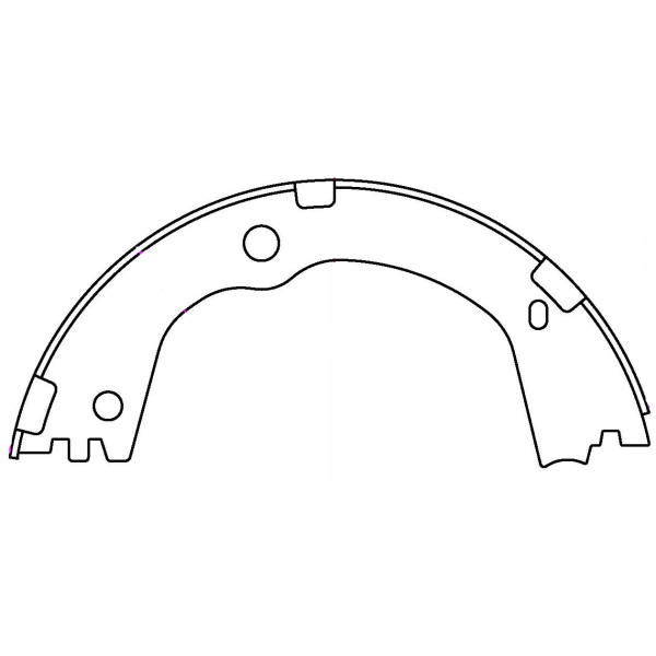 Centric Premium™ Parking Brake Shoes 111.10860