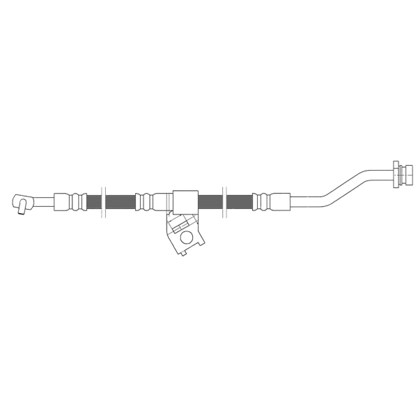 Centric Front Passenger Side Brake Hose 150.51097