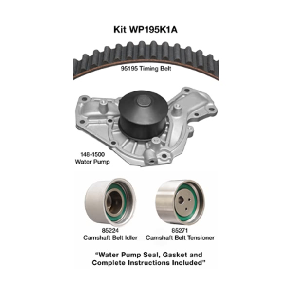 Dayco Timing Belt Kit With Water Pump WP195K1A