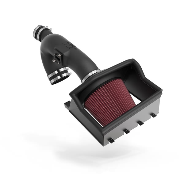 K&N 57 Series FIPK Generation II High-Density Polyethylene Black Air Intake System with Red Filter and Intake Pipe and Heat Shield 57-2583