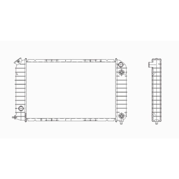 TYC Engine Coolant Radiator 2261