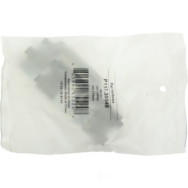 Centric Posi Quiet™ Semi-Metallic Rear Disc Brake Pads 104.17800