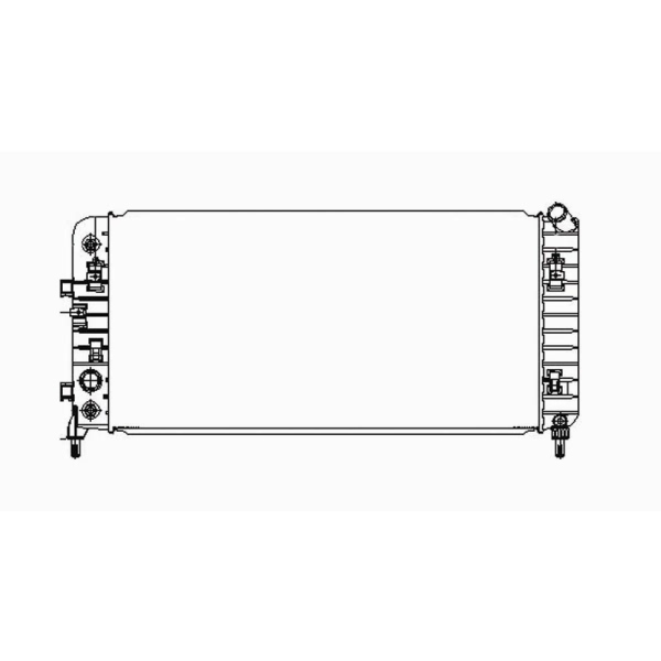 TYC Engine Coolant Radiator 2827