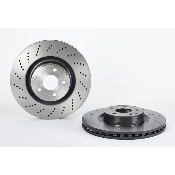 brembo UV Coated Series Drilled Vented Front Brake Rotor 09.B746.61