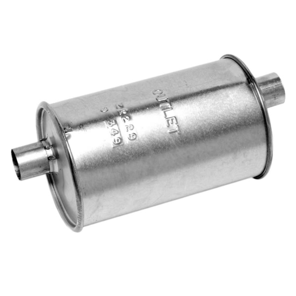 Walker Quiet Flow Steel Round Agricultural Aluminized Exhaust Muffler 22229