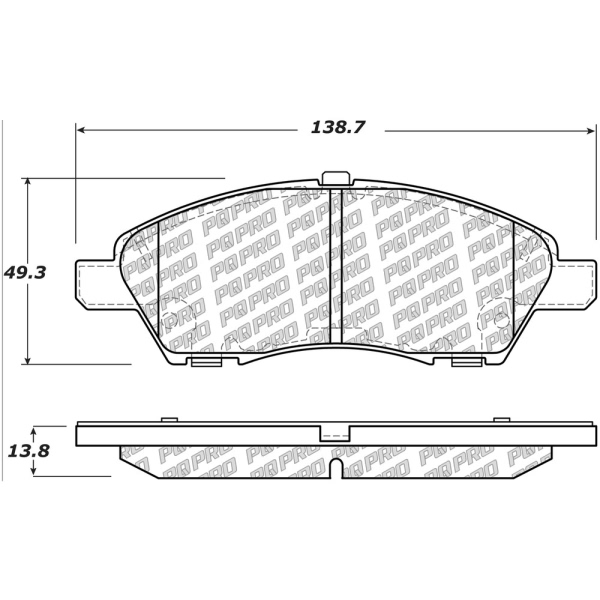 Centric Posi Quiet Pro™ Ceramic Front Disc Brake Pads 500.15920