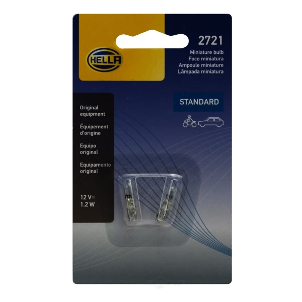 Hella 2721Tb Standard Series Incandescent Miniature Light Bulb 2721TB