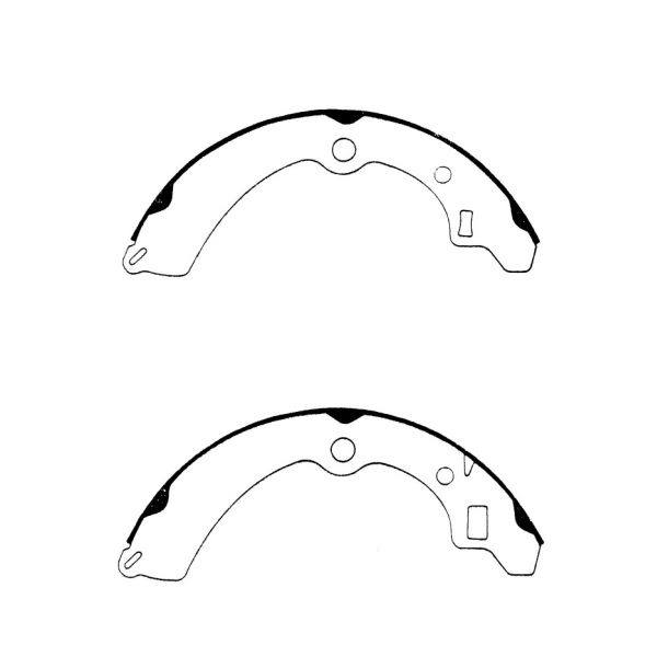 Centric Premium Rear Drum Brake Shoes 111.06000