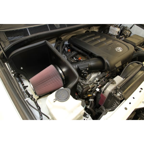 K&N 57 Series FIPK Generation II High-Density Polyethylene Black Cold Air Intake System with Red Filter and Intake Pipe 57-9036