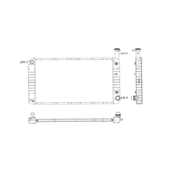 TYC Engine Coolant Radiator 2793