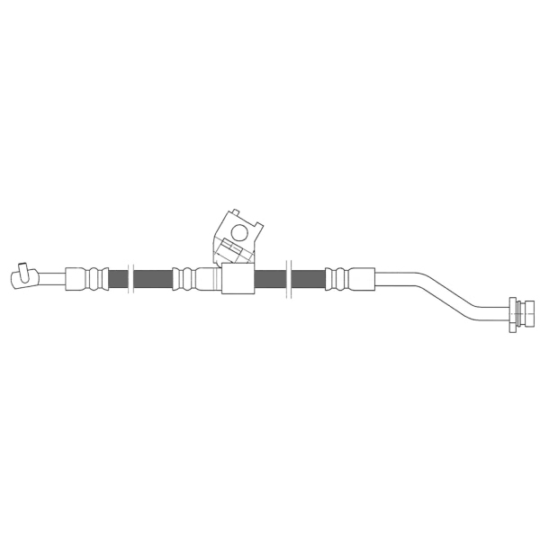 Centric Front Driver Side Brake Hose 150.51098