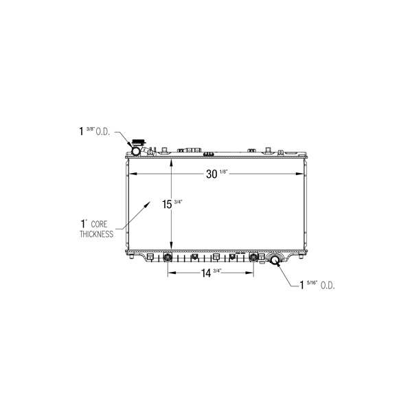 TYC Engine Coolant Radiator 13473