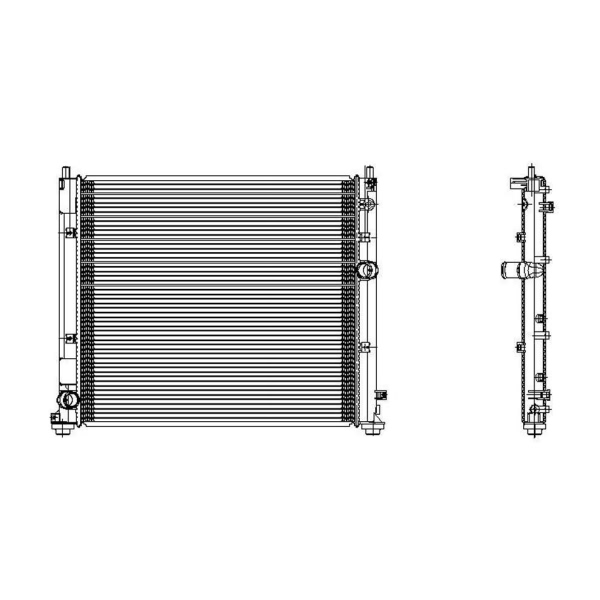 TYC Engine Coolant Radiator 2733