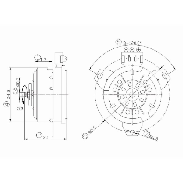 TYC Engine Cooling Fan Motor 630990