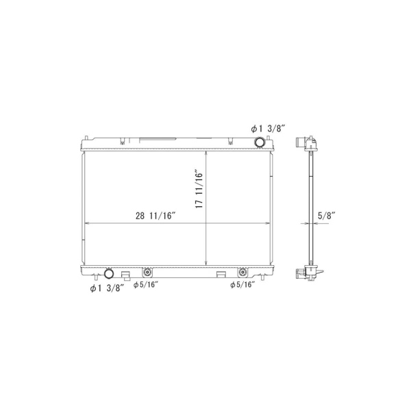 TYC Engine Coolant Radiator 13012