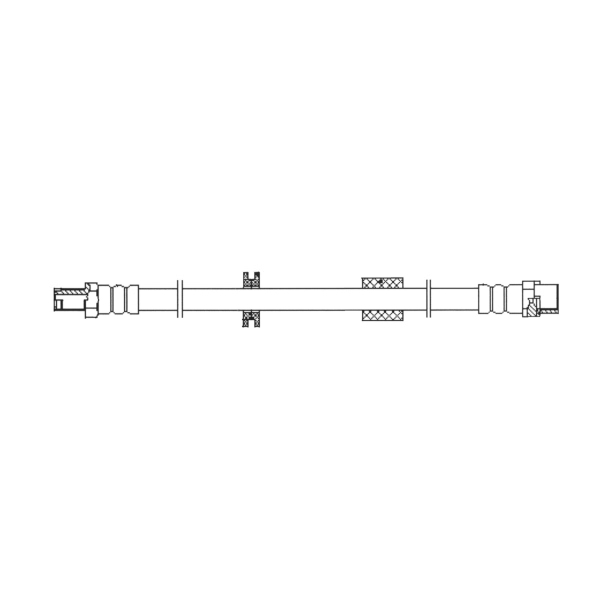 Centric Front Brake Hose 150.34017