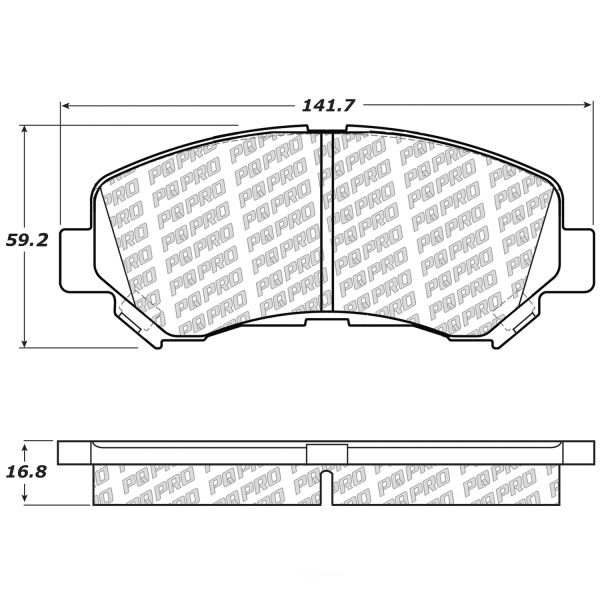 Centric Posi Quiet Pro™ Ceramic Front Disc Brake Pads 500.13380