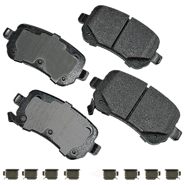 Akebono Pro-ACT™ Ultra-Premium Ceramic Rear Disc Brake Pads ACT1326A