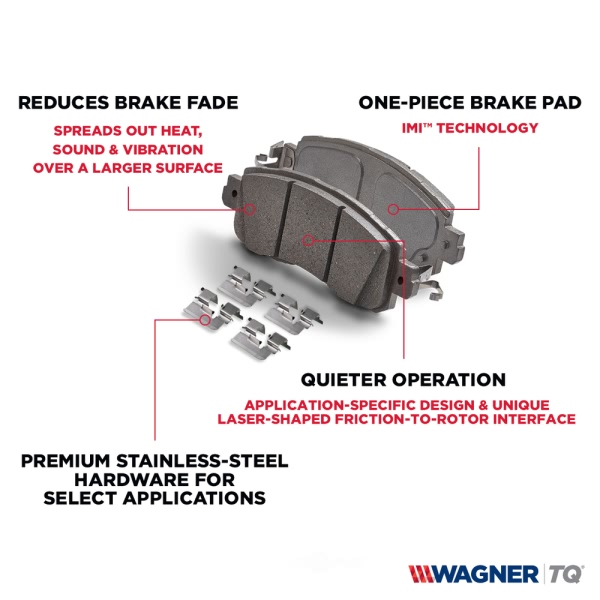 Wagner Thermoquiet Ceramic Front Disc Brake Pads QC1412