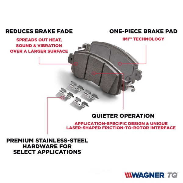 Wagner Thermoquiet Ceramic Rear Disc Brake Pads QC1053