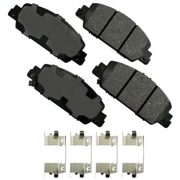 Akebono Pro-ACT™ Ultra-Premium Ceramic Front Disc Brake Pads ACT1654