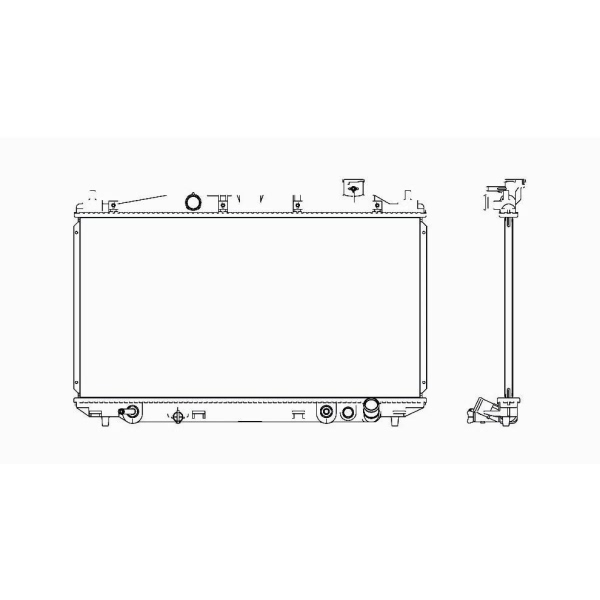 TYC Engine Coolant Radiator 2572