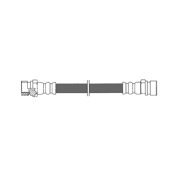 Centric Rear Brake Hose 150.50303