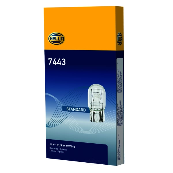 Hella 7443 Standard Series Incandescent Miniature Light Bulb 7443