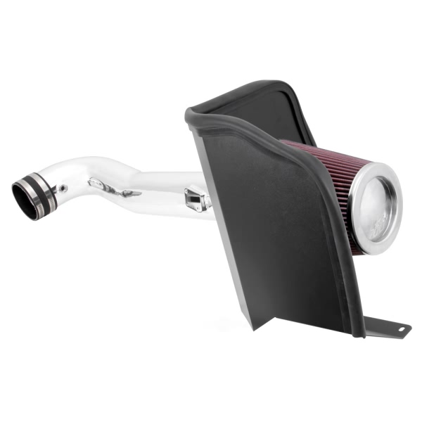 K&N 77 Series High-Flow Performance Aluminum Bright Aluminized Cold Air Intake System with Red Filter 77-3082KP