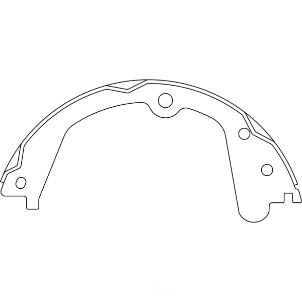 Centric Premium Rear Parking Brake Shoes 111.11040