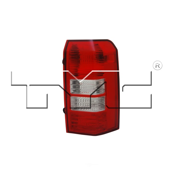 TYC Passenger Side Replacement Tail Light 11-6423-00