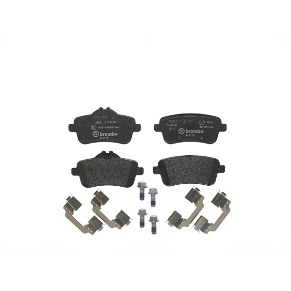brembo Premium Low-Met OE Equivalent Rear Brake Pads P50101