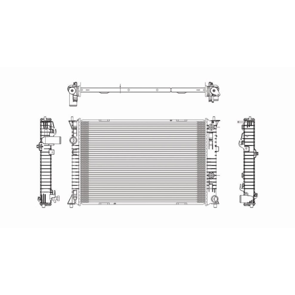 TYC Engine Coolant Radiator 2856