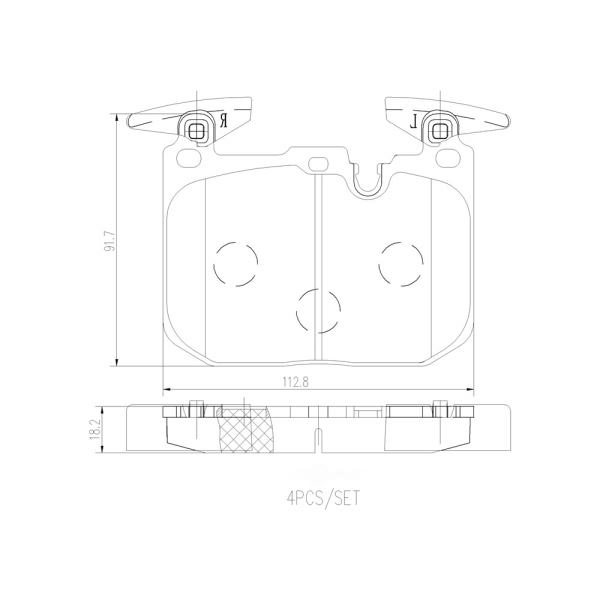 brembo Premium Ceramic Front Disc Brake Pads P06088N