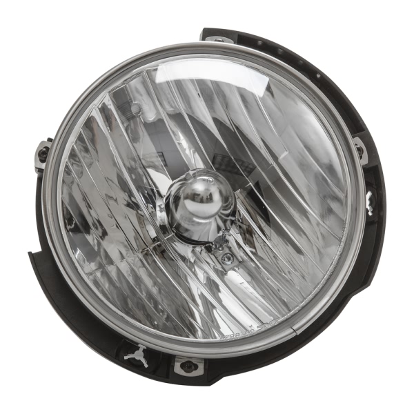TYC Replacement 7 Round Driver Side Chrome Composite Headlight 20-6836-00-1