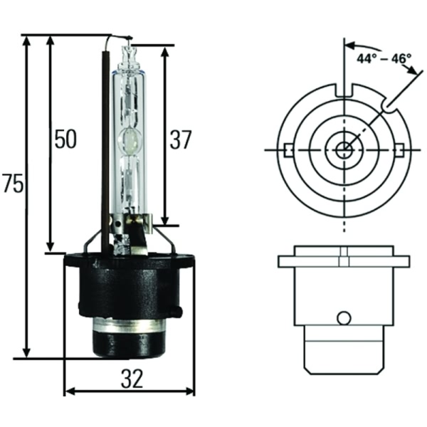 Hella Headlight Bulb, Headlight H83075001