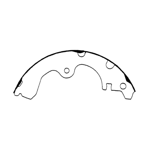 Centric Premium Rear Drum Brake Shoes 111.06420