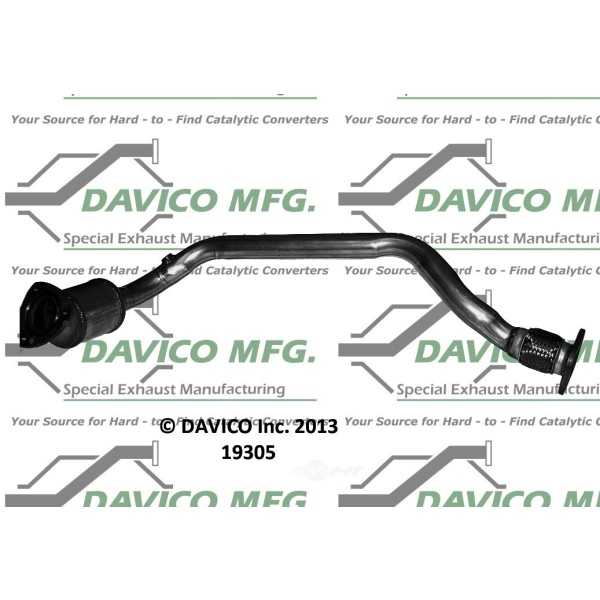 Davico Direct Fit Catalytic Converter and Pipe Assembly 19305