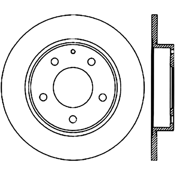 Centric Premium™ High Carbon Alloy Brake Rotor 125.45049