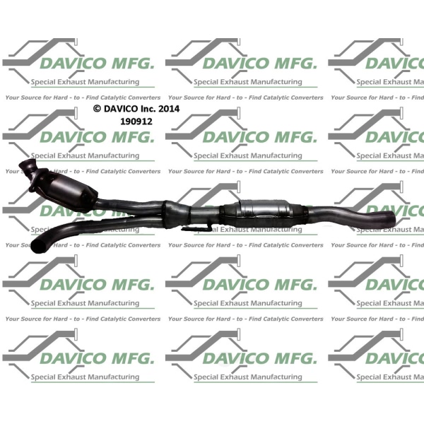 Davico Direct Fit Catalytic Converter and Pipe Assembly 190912
