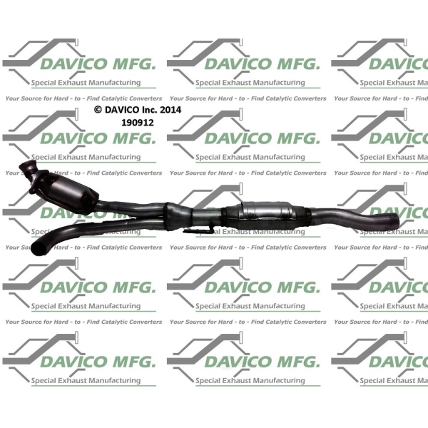 Davico Direct Fit Catalytic Converter and Pipe Assembly 190912