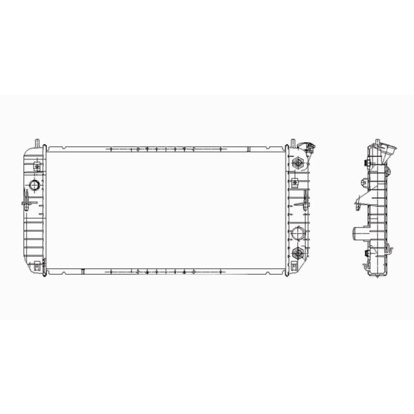 TYC Engine Coolant Radiator 2348