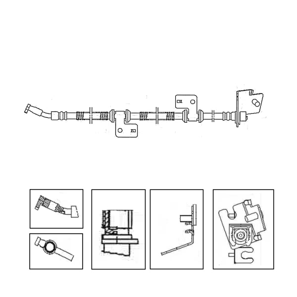 Centric Front Driver Side Brake Hose 150.28005