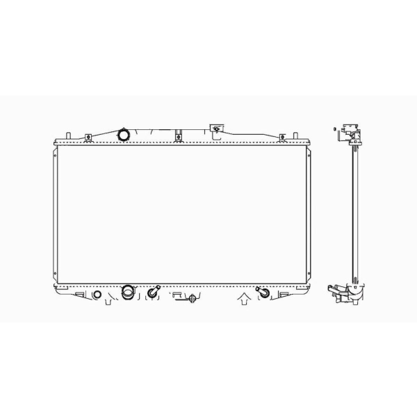 TYC Engine Coolant Radiator 2569