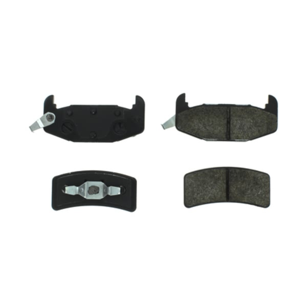 Centric Posi Quiet™ Extended Wear Semi-Metallic Rear Disc Brake Pads 106.03770