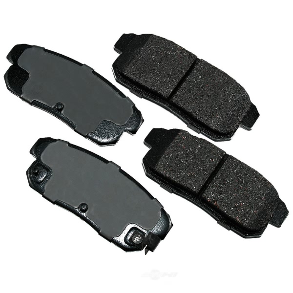 Akebono Pro-ACT™ Ultra-Premium Ceramic Rear Disc Brake Pads ACT1008