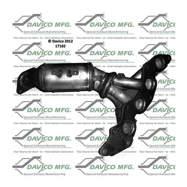 Davico Exhaust Manifold with Integrated Catalytic Converter 17102